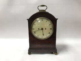 A good Georgian mahogany bracket clock by Flockhart, King Street, Covent Garden, London, with