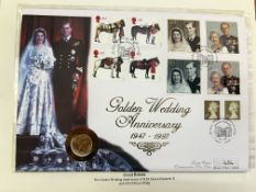 Golden wedding anniversary of queen Elizabeth & pr