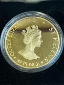 St Helena Queen Elizabeth The queen mother 22ct ca