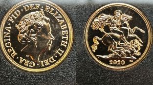 2020 full sovereign (uncirculated) with COA