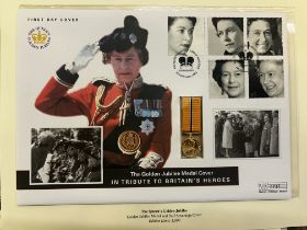 The golden jubilee medal cover half sovereign & me