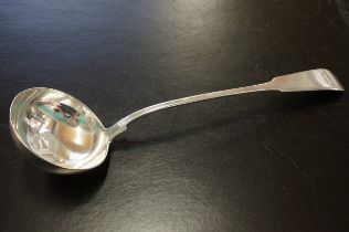 Large silver ladle Glasgow 1835 Possibly Andrew Al