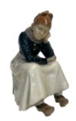 Royal Copenhagen 1327 figure of seated lady (DHX)