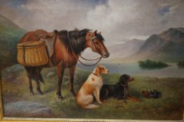 Chas Dudley (Charles) 19th/20th century on canvas,