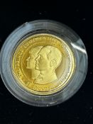 25 pound gold coin 7.81g minted year 1999 limited
