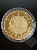 22 carat gold 5 pound coin by The British Royal mi