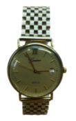 Geneve 9ct Gold strap & case wristwatch, quartz mo