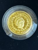 24 carat gold 25 pound proof coin limited edition