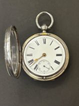 Silver open face pocket watch H. Samuels, chester