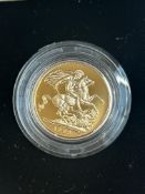 1999 proof full sovereign with box & coa