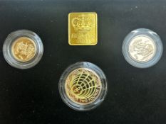 Gold proof sovereign 3 coin set - half sovereign,