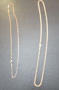 Two silver gilt necklaces