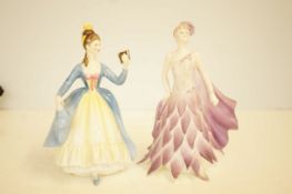 Royal Doulton HN2269 leading lady together with li
