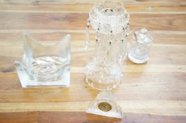 Crystal lustre waterford crystal clock & others