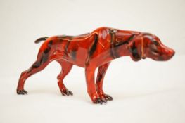 Anita Harris hound dog, signed in gold