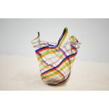 Small Murano handkerchief vase Height 11 cm