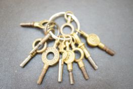 Set of pocket watch keys