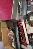 Unsorted mixed box to include pocket watch books