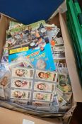 Very large box of cigarette cards