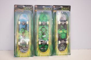 Set of 3 Marvel The hulk collectors skate board (c