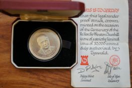 Isle of man Winston Churchill centenary limited ed