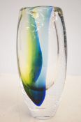 Kosta Boda art glass vase by Goran Warff Height 22