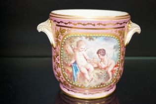 Good quality Sevres style planter, 12cm