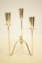 Berg Denmark 1960s silver plated candle sticks