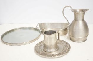 Collection of pewter