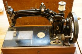Wheeler and Wilson hand sewing machine