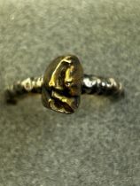 Silver Ros Millar tooth ring