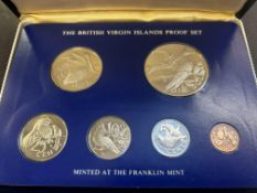British Virgin islands proof set of coins 1975 min