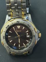 Accurist solar titanium with cross hair dial, date