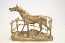 Early brass horse