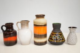 Collection of West german pottery x5