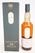 Lagavulin single Islay malt whisky (full) 70cm