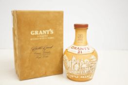 Grants whiskey stoneware bottle by Royal Doulton w