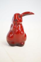 Royal Doulton flambe rabbit (rare) Height 6 cm