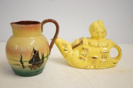 Sadler teapot together with a motto ware jug
