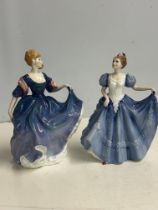 2 Doulton figures