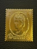 Silver gilt stamp 2 1/2p