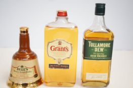 Bells scotch whisky, Grants scotch whisky & Tullam