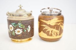 Doulton A1491 biscuit barrel & 1 other
