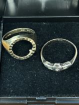 2 9ct Gold rings 3.4g