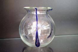 Hand blown art glass vase