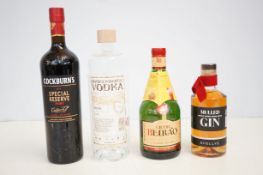 Koskenkorva vodka, Beirao liquor, Shellys Gin & Co