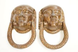 Pair of 1920's door knockers 15 cm possibly from b