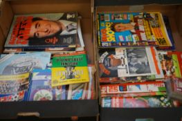 2x Boxes of football programs & magazine