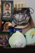 Mixed box to include Carlton ware & early coins