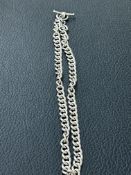 Silver choker neck chain